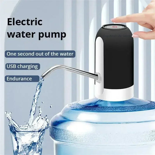 Water Dispenser Pump Water Dispenser One Key Automatic Switch Drinking Fountain Bottle Dispensers Mini Cooler Drinkware Kitchen